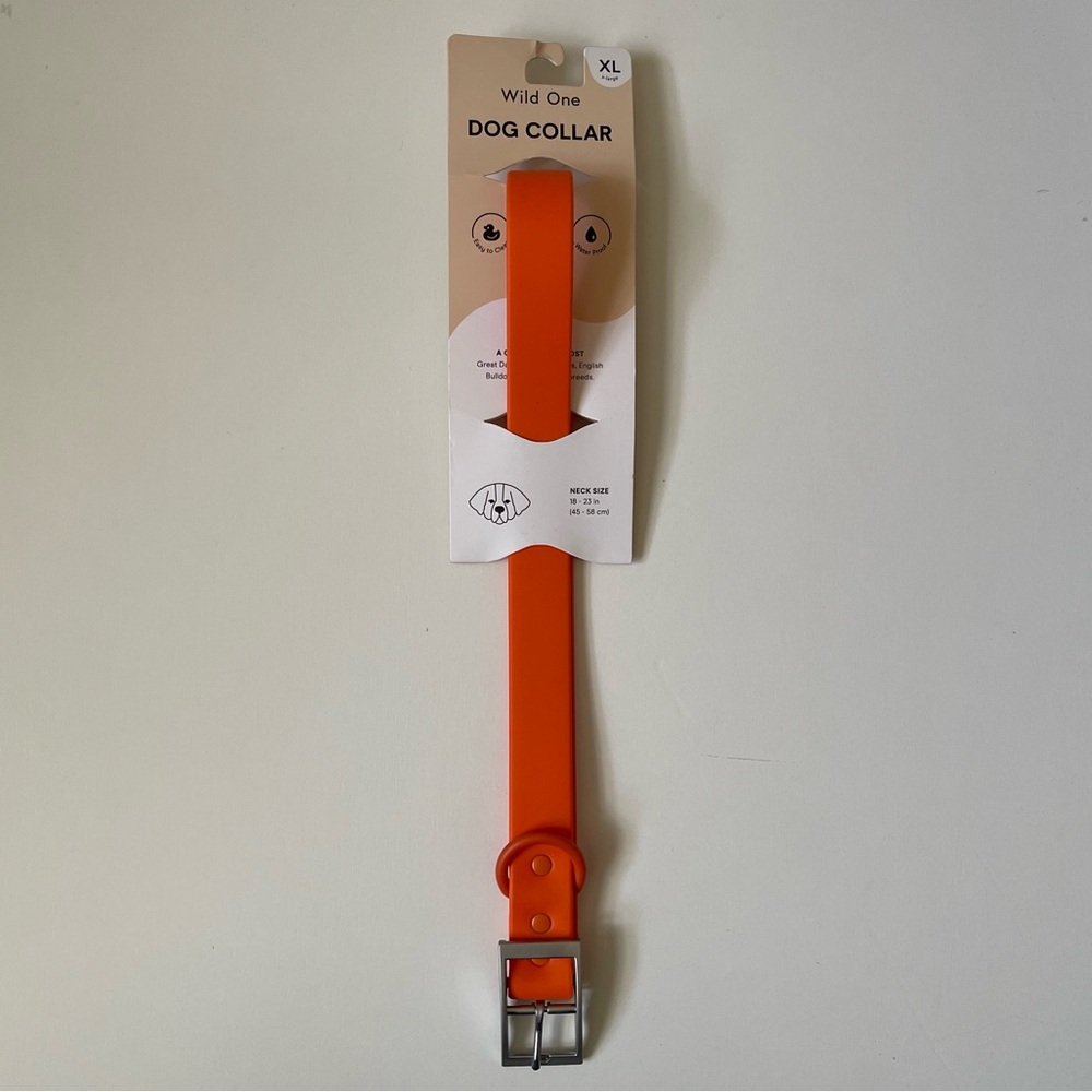Wild One Dog Collar - XL (18-23") - Lava (Orange)